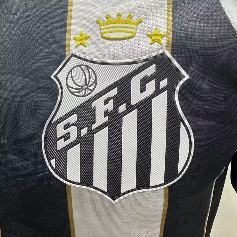 Camisa Santos Jogador 2024/25 Home C/ Patrocínios